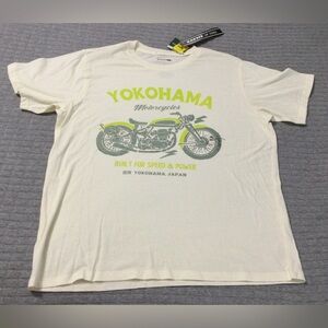 RSQ Boy’s Motorcycle Graphic Tee Cream Size XL
